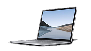 Captura de ecrã do Surface Laptop 3.