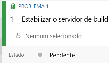 Captura de tela do Azure Boards mostrando a localização do proprietário da tarefa.