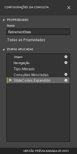 Configurações de consulta