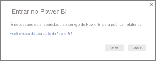 Entrar no Power BI