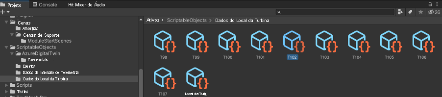 Captura de tela do editor do Unity com o pré-fabricado Operar Bing Mapas em execução na cena principal.