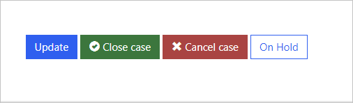 Captura de tela do novo botão Em Espera na janela do caso.