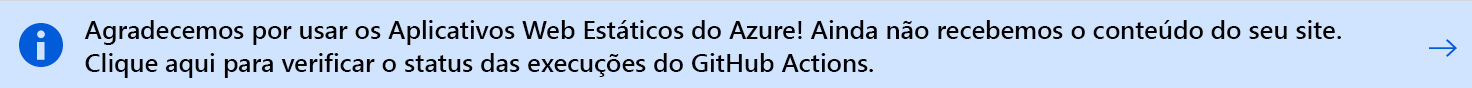 Captura de tela mostrando como navegar para ver o progresso do fluxo de trabalho do GitHub Actions.