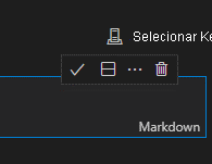 Captura de tela que mostra a opção Selecionar Kernel no arquivo Visual Studio Code.