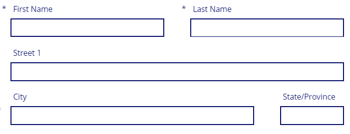 Captura de tela das opções de layout de coluna do tipo 