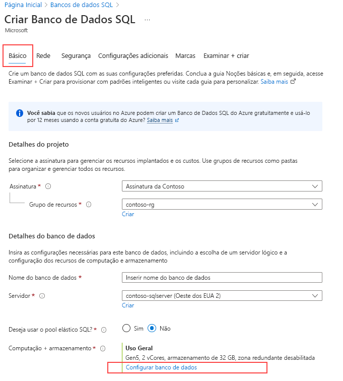 Configuração da Hiperescala em um banco de dados SQL do Azure