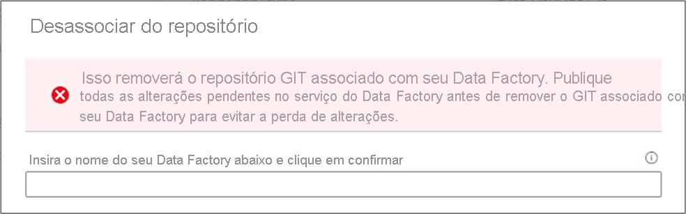 Remover a associação com o repositório Git atual