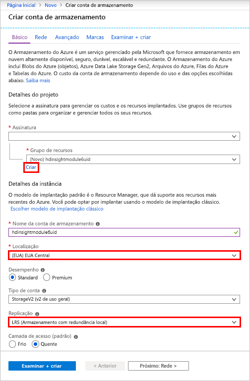 Guia de noções básicas do HDInsight no portal do Azure.