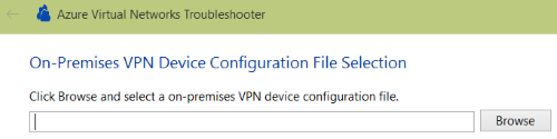 Captura de tela para carregar o arquivo de configuração do dispositivo.