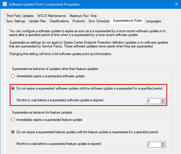 Captura de tela das Regras de Substituição.