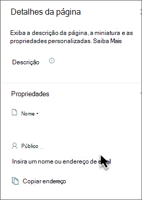 Captura de ecrã a mostrar a aplicação da segmentação de audiências no painel de propriedades.