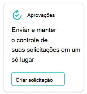 Captura de ecrã de uma card de aprovações.