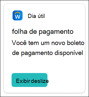 Captura de ecrã de um parceiro card.