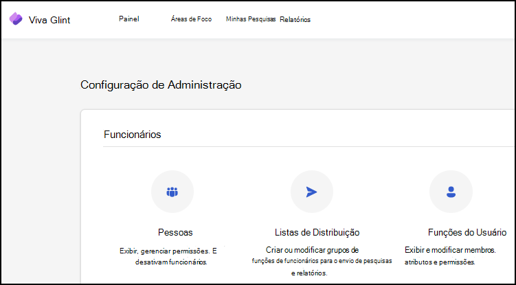 Captura de ecrã que mostra como aceder às Funções de Utilizador a partir do dashboard de administração.