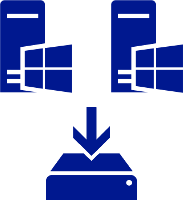 Ilustração de aplicativos de backup.