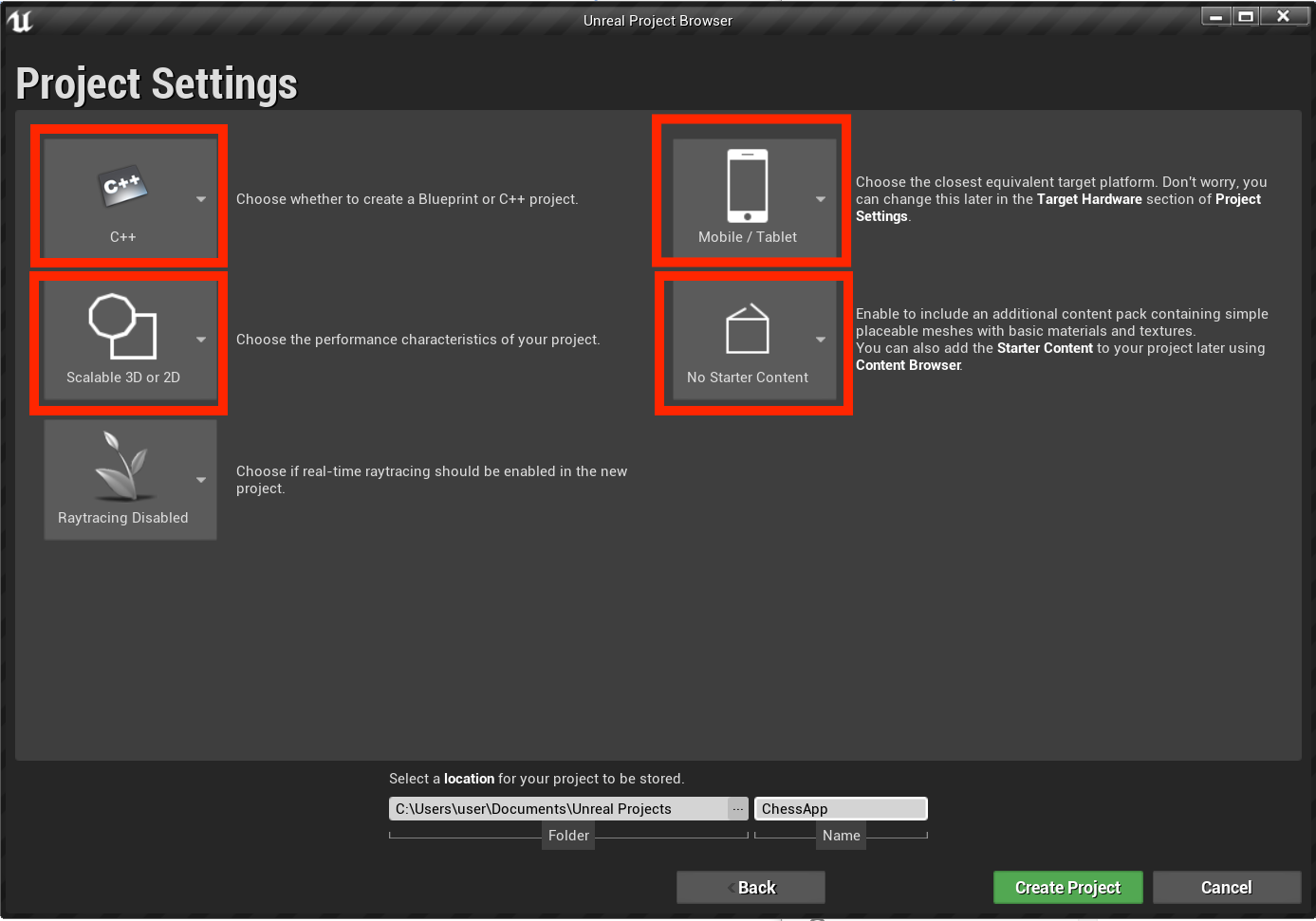 Configurações iniciais do projeto