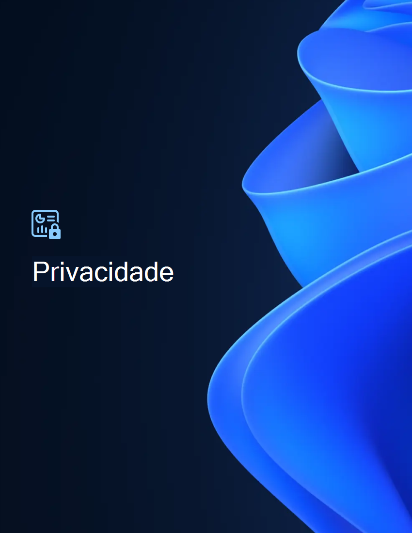 Capa do capítulo de privacidade.