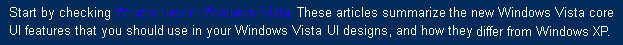 Captura de tela do texto do link azul sobre fundo azul