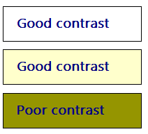 figura ilustrando contraste bom e ruim 