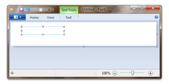 captura de tela mostrando a interface do usuário da faixa de opções minimizada.