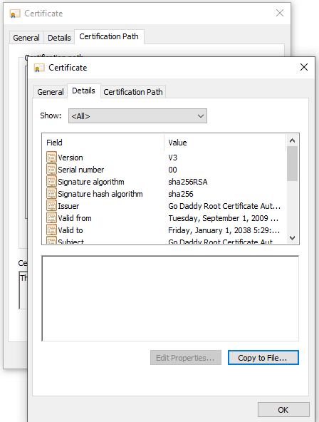 copy root cert