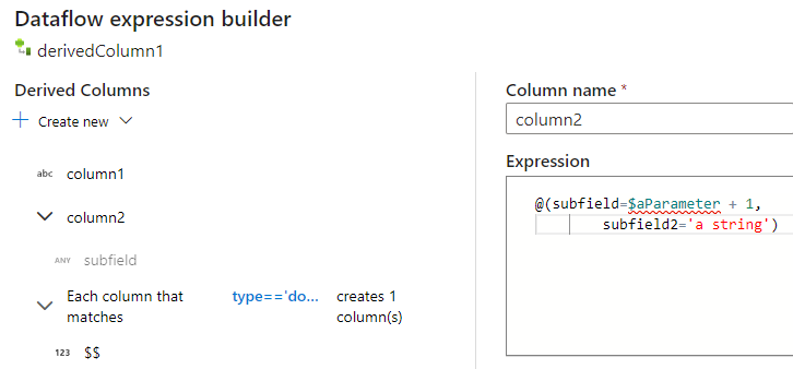 Adicionar coluna complexa