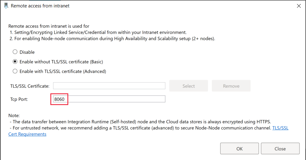 Porta HTTPS para o gateway