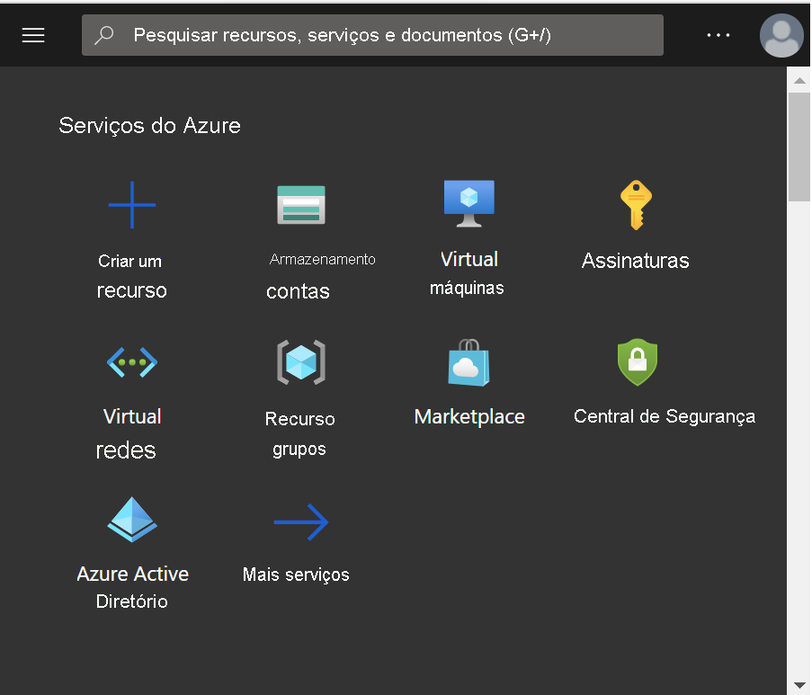 Mostra a adição de contas de armazenamento no portal do Azure.