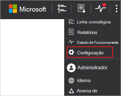 Ícone de definições de configuração do ATA.