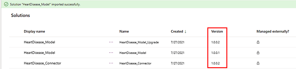 Captura de ecrã dos componentes antes de serem preparados para atualizar.