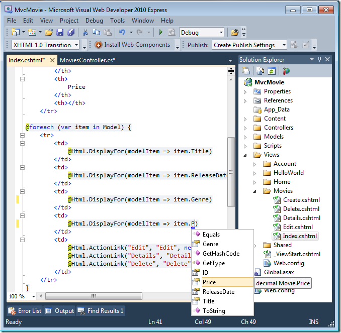 ModeloIntelliSense