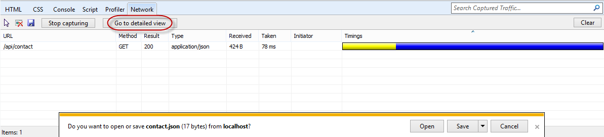 Mudar para a visualização detalhada