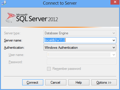 SSMS Connect to Server