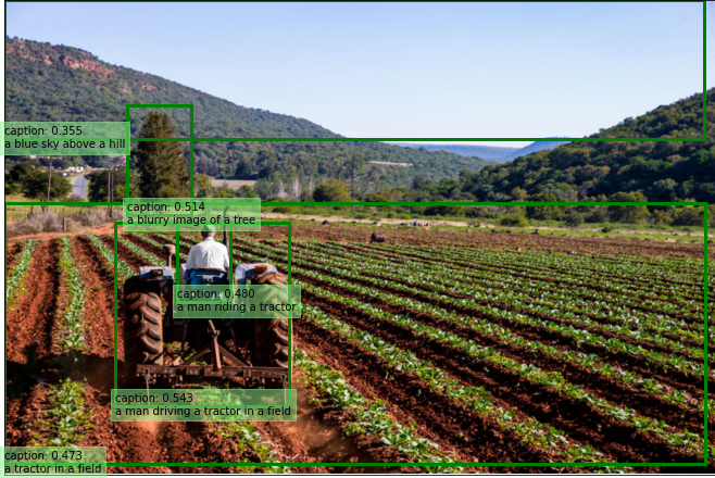 Foto de um trator em uma fazenda