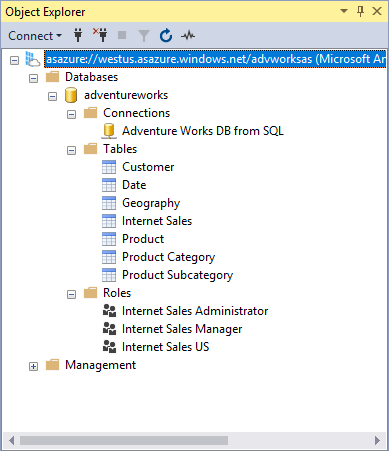 Object Explorer in SSMS