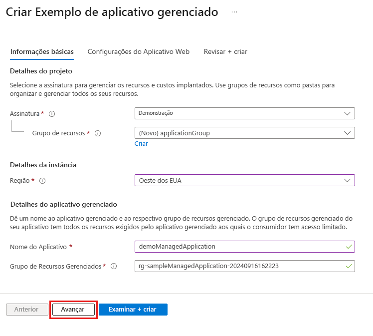 Captura de tela que destaca as informações necessárias na guia Noções básicas.