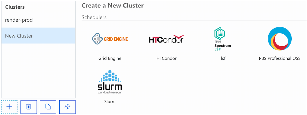 Ecrã Criar Novo Cluster do CycleCloud