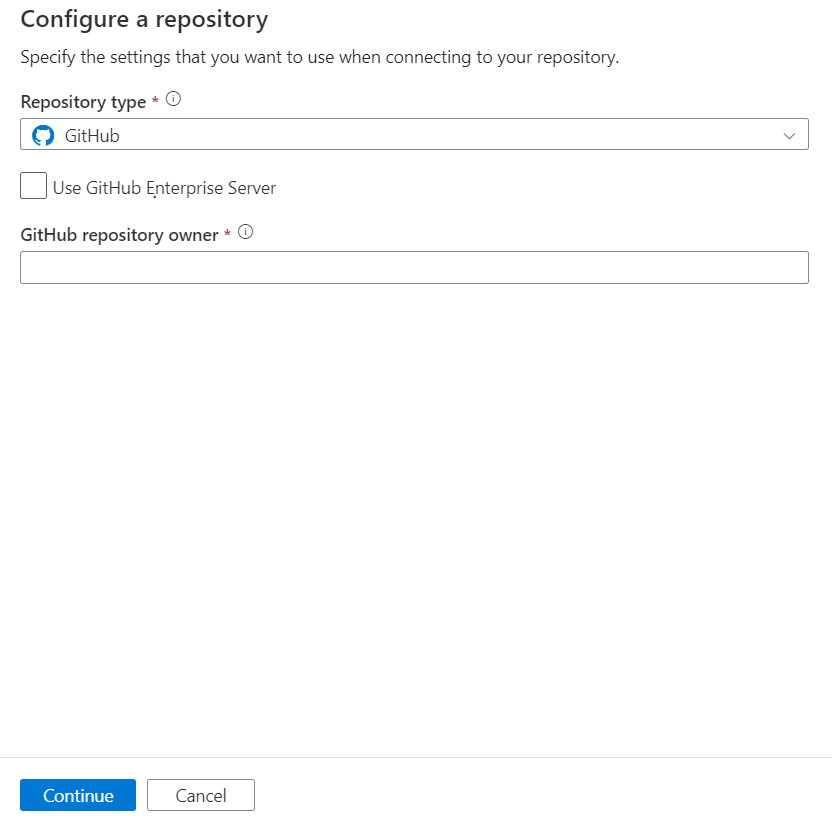  Captura de tela mostrando o GitHub Configurar um painel de repositório.