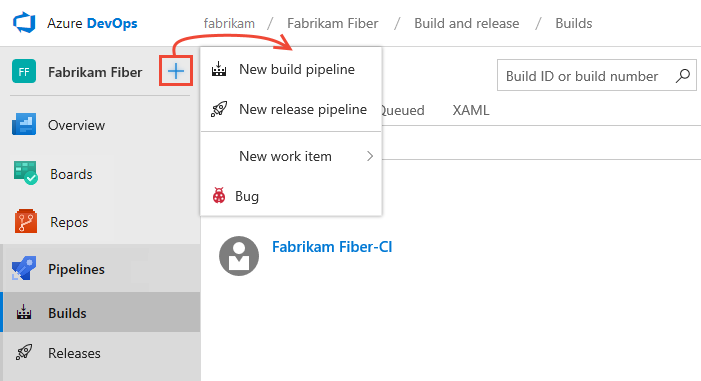 Adicione pipelines de compilação e lançamento.