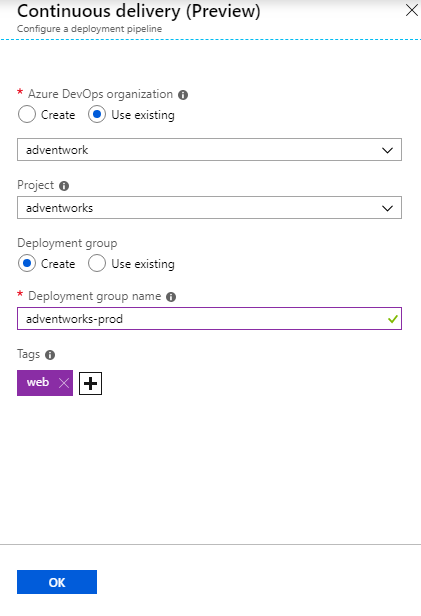 CI para VMs do Azure