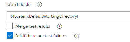 Fail the build if there are any failed tests.