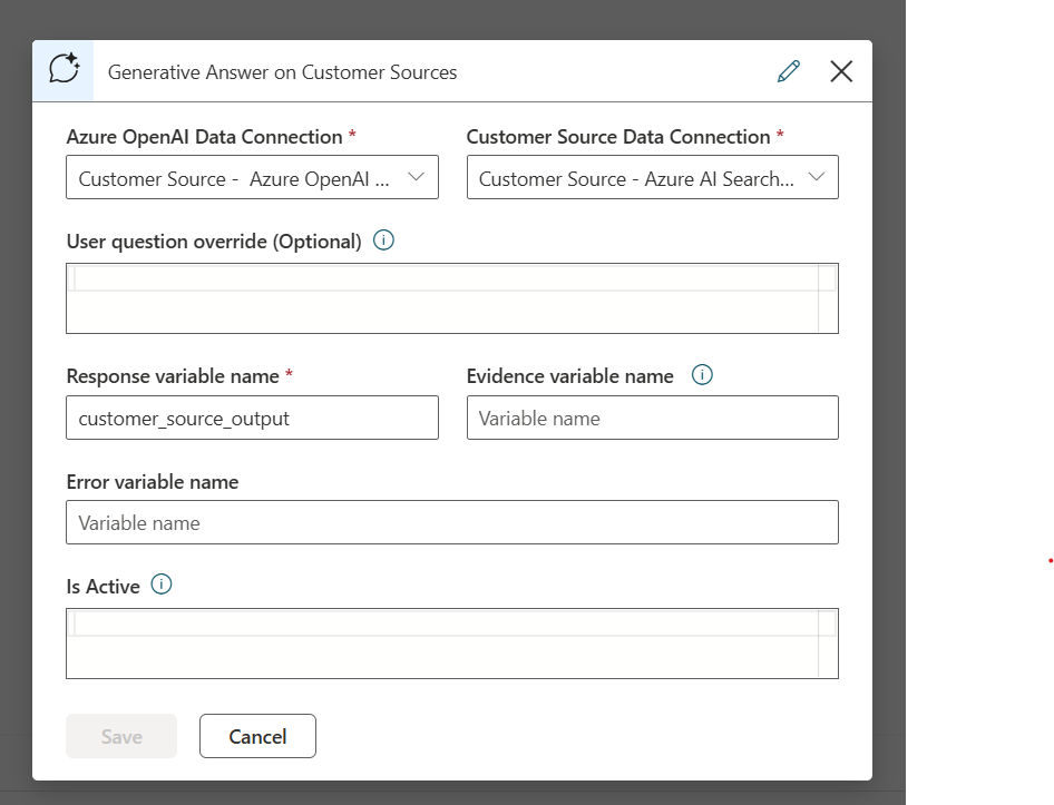 screenshot of the customer source node in customer sources