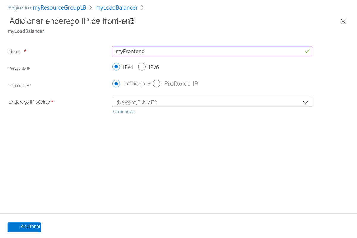 Criar página de configuração de ip frontend.