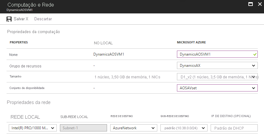 Network settings