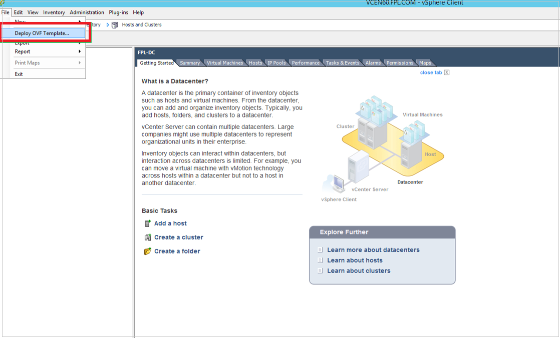 Implantar modelo OVF