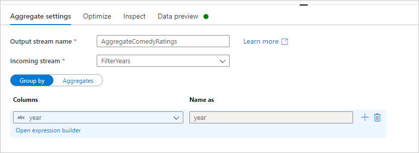 Configurações agregadas 1