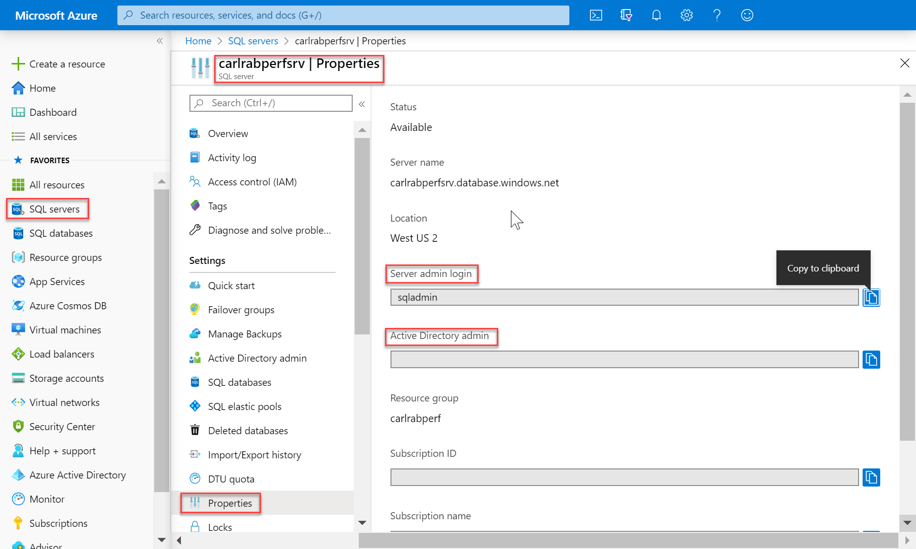 Administradores do SQL Server