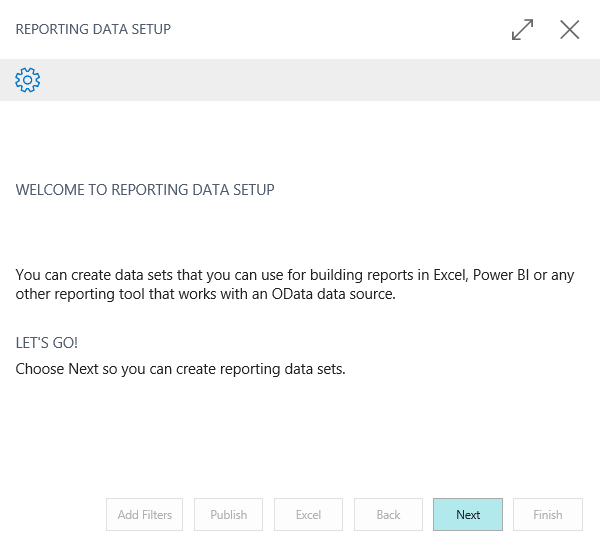 Assisted Setup Wizard page 1.