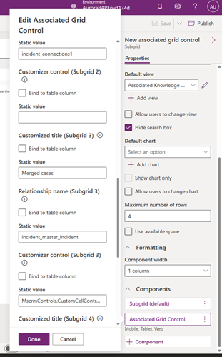 controlo associated grid