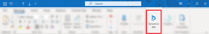 Abrir o painel da Aplicação para Outlook.